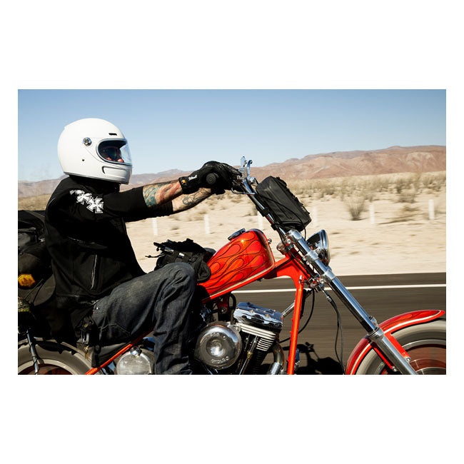 Biltwell Gringo SV Helmet - Gloss White - Helmets Full Face at Pedro’s Parts