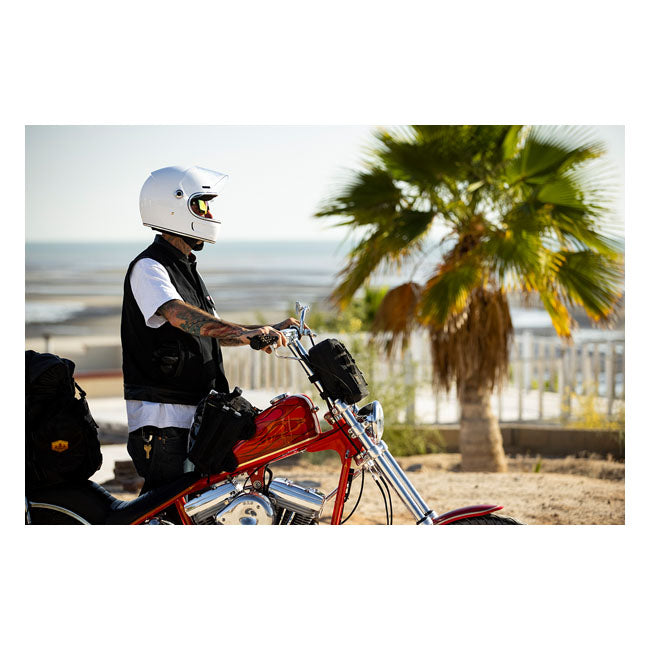 Biltwell Gringo SV Helmet - Gloss White - Helmets Full Face at Pedro’s Parts