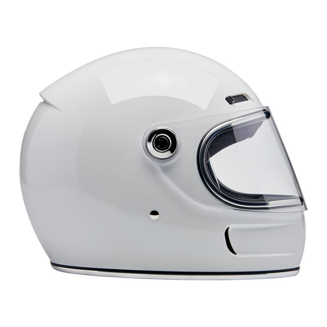 Biltwell Gringo SV Helmet - Gloss White - Helmets Full Face at Pedro’s Parts