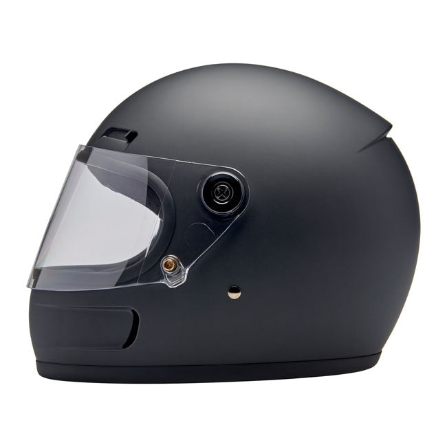 Biltwell Gringo SV Helmet - Flat Black - Helmets Full Face at Pedro’s Parts