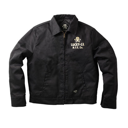 Lucky 13 Pirate Skull workjacket black