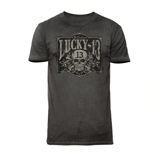 Lucky 13 Tombstone T-Shirt - Vintage Black - image 1
