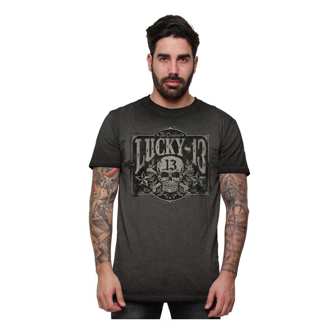 Lucky 13 Tombstone T-Shirt - Vintage Black - image 3