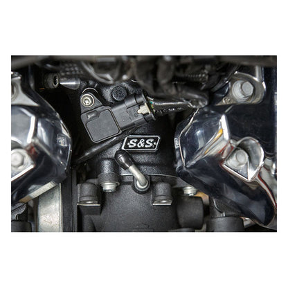 S&S, Premium M8 55mm CNC Ported Black Manifold