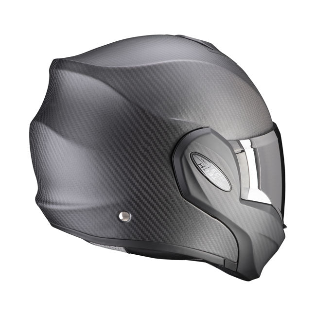 Scorpion EXO-Tech Evo Carbon Helmet Matte Black - motorcycle helmets at Pedro's Parts