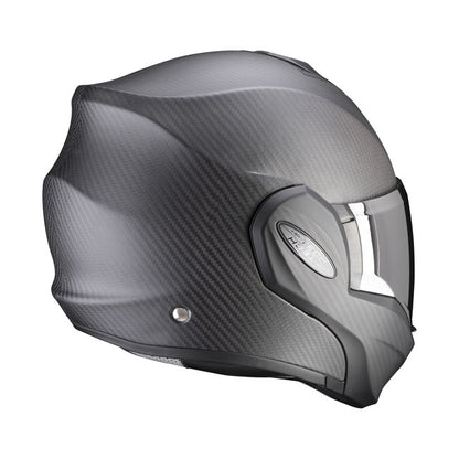Scorpion EXO-Tech Evo Carbon Helmet Matte Black - motorcycle helmets at Pedro's Parts