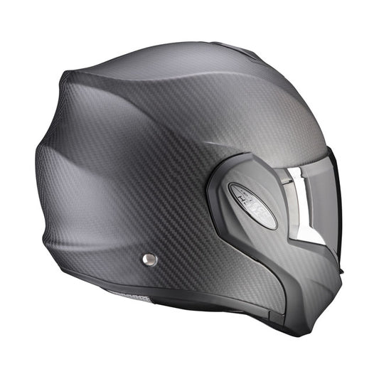 Scorpion EXO-Tech Evo Carbon Helmet Matte Black - motorcycle helmets at Pedro's Parts