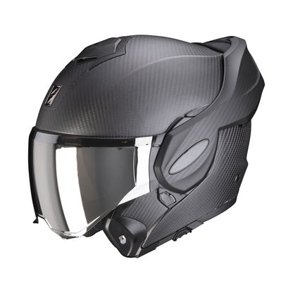 Scorpion EXO-Tech Evo Carbon Helmet Matte Black - motorcycle helmets at Pedro's Parts