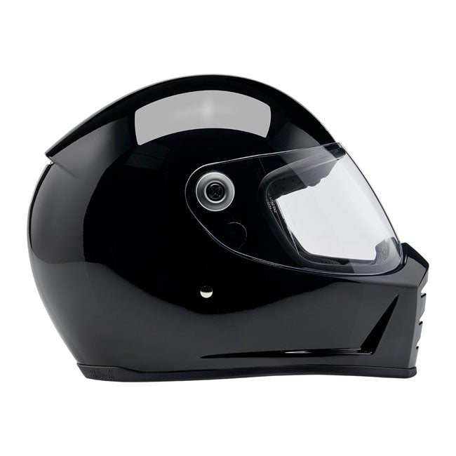 Biltwell Lane Splitter Helmet - Gloss Black - Helmets Full Face at Pedro’s Parts