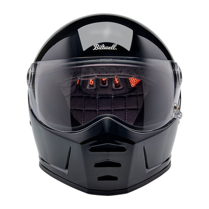 Biltwell Lane Splitter Helmet - Gloss Black - Helmets Full Face at Pedro’s Parts
