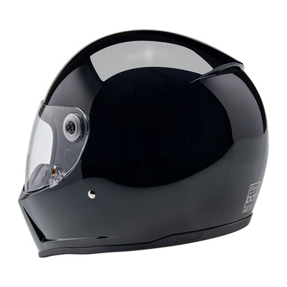 Biltwell Lane Splitter Helmet - Gloss Black - Helmets Full Face at Pedro’s Parts