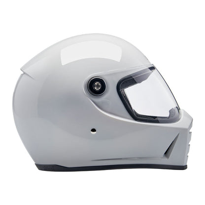 Biltwell Lane Splitter Helmet - Gloss White - Helmets Full Face at Pedro’s Parts