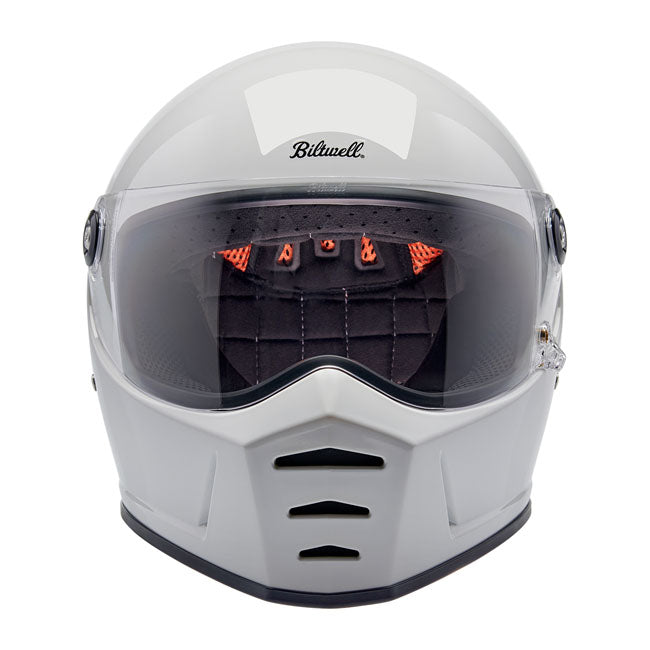 Biltwell Lane Splitter Helmet - Gloss White - Helmets Full Face at Pedro’s Parts