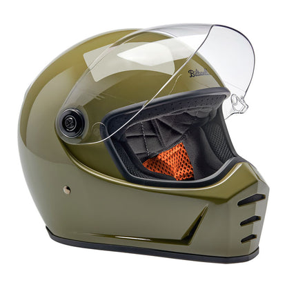 Biltwell Lane Splitter Helmet olive green - Helmets Full Face at Pedro’s Parts