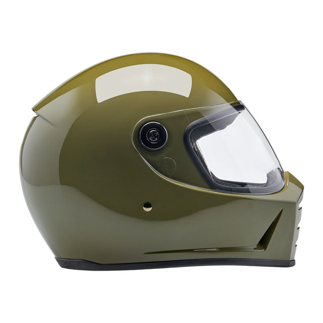 Biltwell Lane Splitter Helmet olive green - Helmets Full Face at Pedro’s Parts