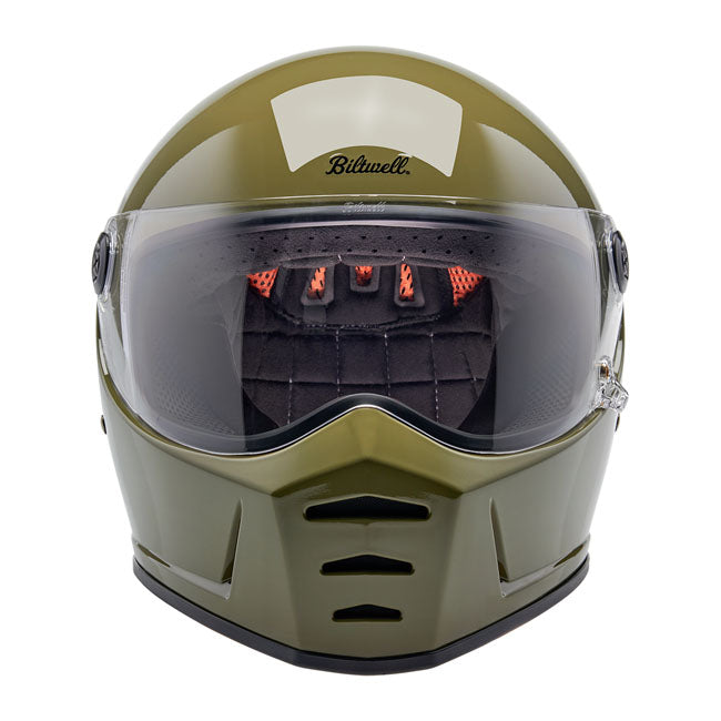 Biltwell Lane Splitter Helmet olive green - Helmets Full Face at Pedro’s Parts
