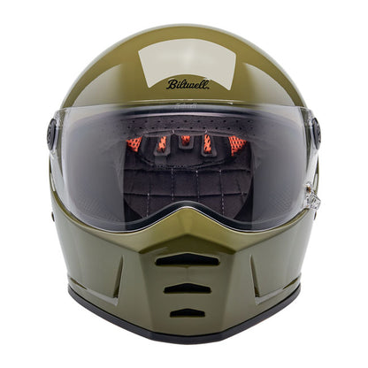 Biltwell Lane Splitter Helmet olive green - Helmets Full Face at Pedro’s Parts