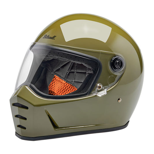 Biltwell Lane Splitter Helmet olive green - Helmets Full Face at Pedro’s Parts