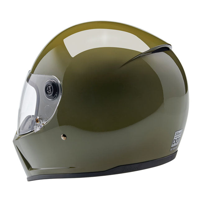 Biltwell Lane Splitter Helmet olive green - Helmets Full Face at Pedro’s Parts