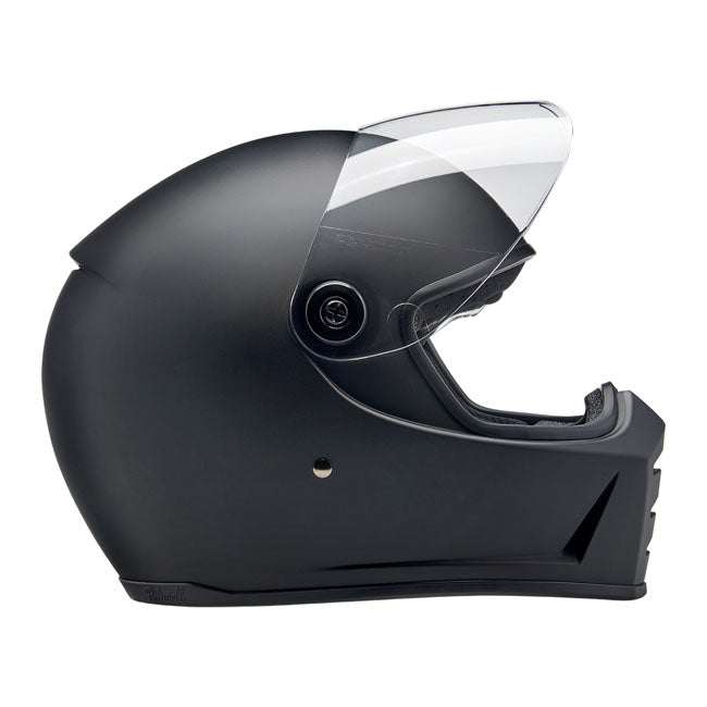 Biltwell Lane Splitter Helmet - Flat Black - Helmets Full Face at Pedro’s Parts