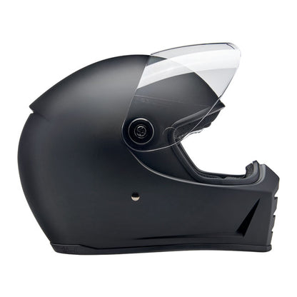 Biltwell Lane Splitter Helmet - Flat Black - Helmets Full Face at Pedro’s Parts