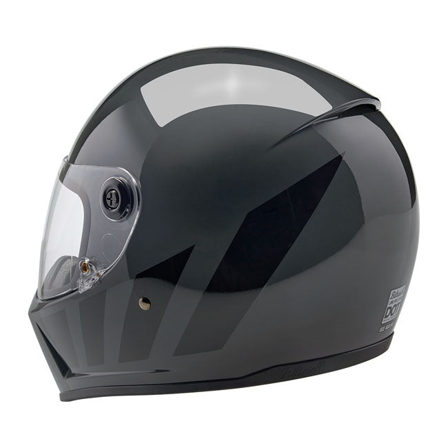 Biltwell Lane Splitter Helmet grey inertia - Helmets Full Face at Pedro’s Parts