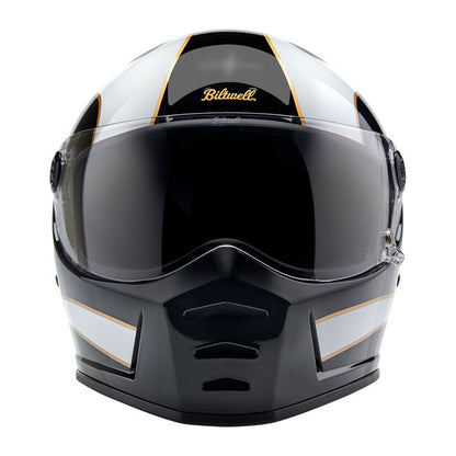 Biltwell Lane Splitter helmet white flames
