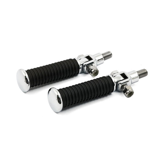 Softail Passenger Foot Peg Kit. Chrome End Caps