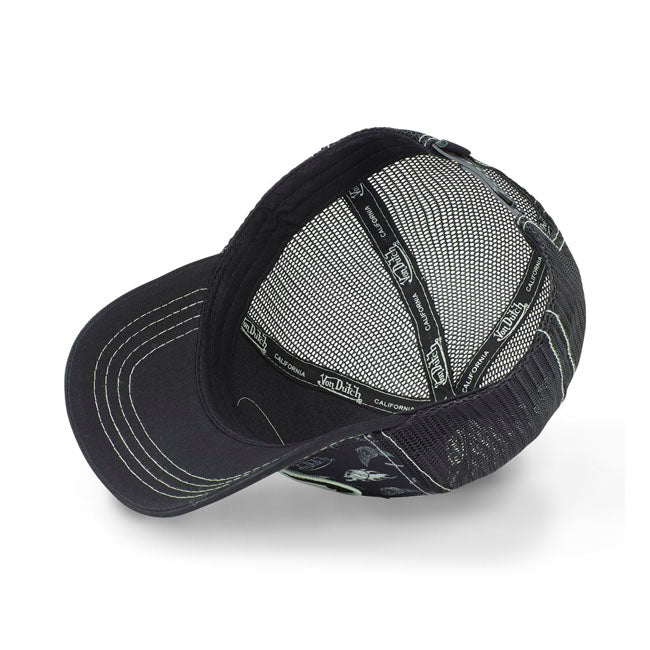 Von Dutch Lifestyle Cap Graphic Design Black/white