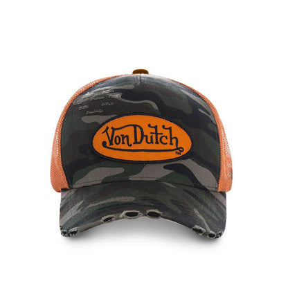 Von Dutch Heritage Cap Camou Orange Patch/net
