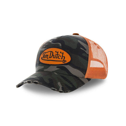 Von Dutch Heritage Cap Camou Orange Patch/net