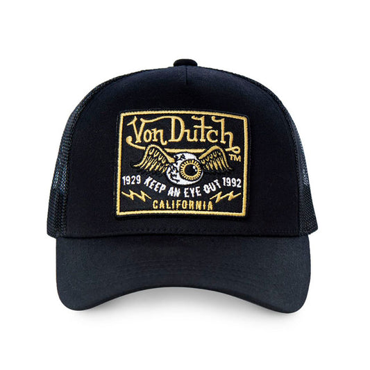 Von Dutch Heritage Cap Square Patch Eyes Gold/black