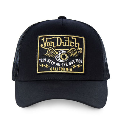 Von Dutch Heritage cap square patch eyes gold/black