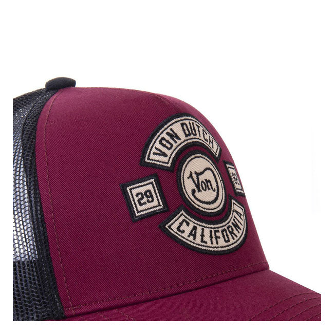 Von Dutch Heritage Cap California Bordeaux/black