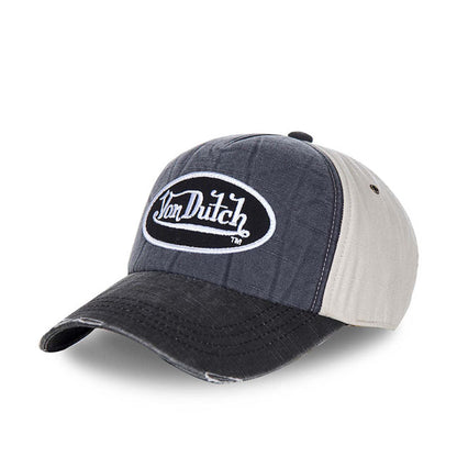 Von Dutch Permament Cap Denim, White, Anthracite Denim