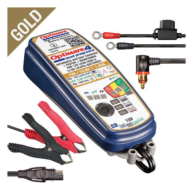 Tecmate, OptiMate 4 Quad Premium (BMW & Triumph Features)