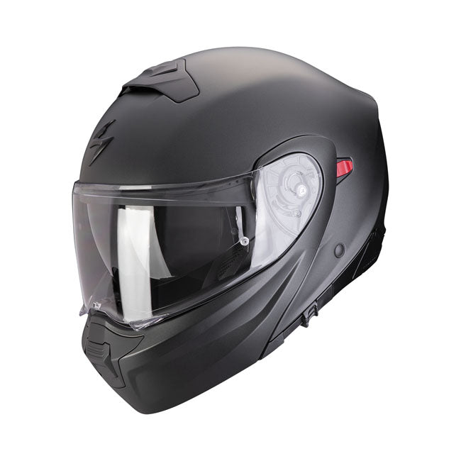 Scorpion EXO-930 Evo Helmet Pearl Black Matte - motorcycle helmets at Pedro's Parts