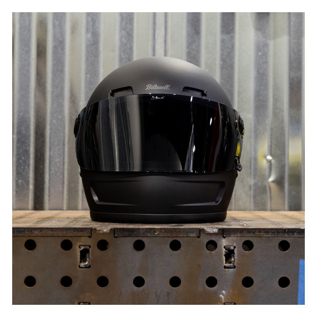 Biltwell Gringo / S / SV 22.06 Shield - Dark Smoke - Helmet Visors at Pedro’s Parts
