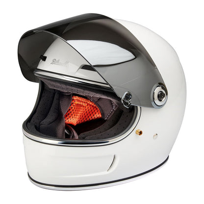 Biltwell Gringo / S / SV 22.06 Shield - Chrome Mirror - Helmet Visors at Pedro’s Parts