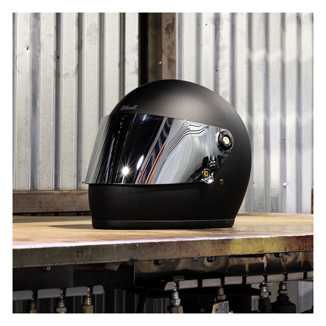 Biltwell Gringo / S / SV 22.06 Shield - Chrome Mirror - Helmet Visors at Pedro’s Parts