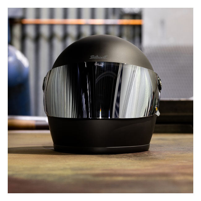 Biltwell Gringo / S / SV 22.06 Shield - Chrome Mirror - Helmet Visors at Pedro’s Parts
