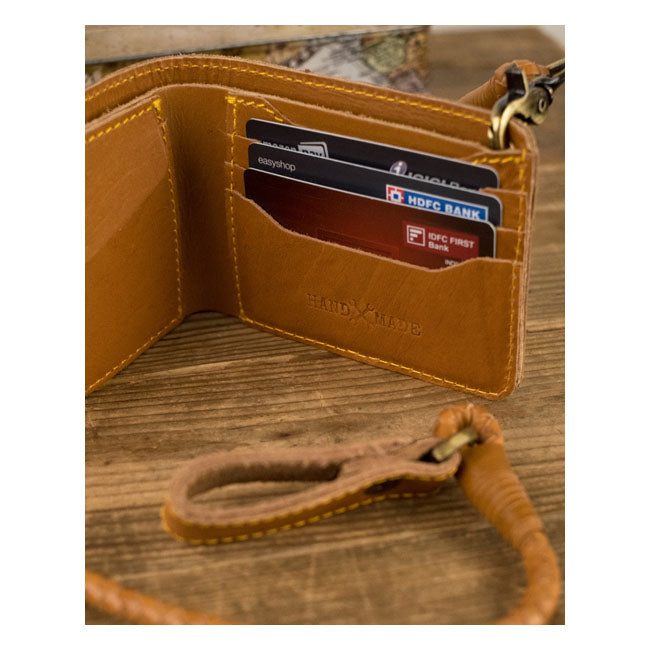 Trip Machine Guitarists wallet vintage tan