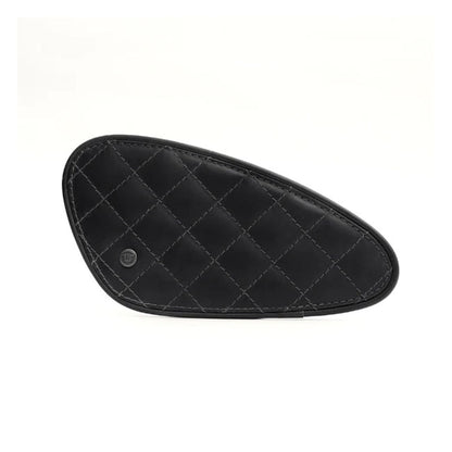 Trip Machine, Diamond Leather Gas Tank Pad Set. Black
