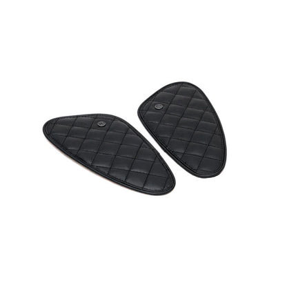 Trip Machine, Diamond Leather Gas Tank Pad Set. Black