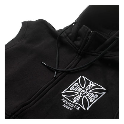 WCC OG ATX Sleeveless Zip Hoodie Black