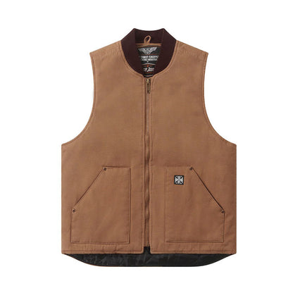 WCC Heavy Duty Work Vest Frontier Brown