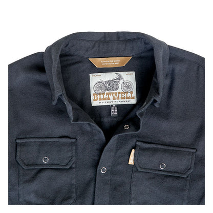 Biltwell Hi Test Flannel shirt black from Biltwell at Pedro’s Parts