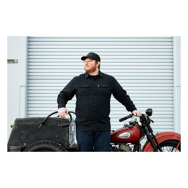 Biltwell Hi Test Flannel shirt black from Biltwell at Pedro’s Parts