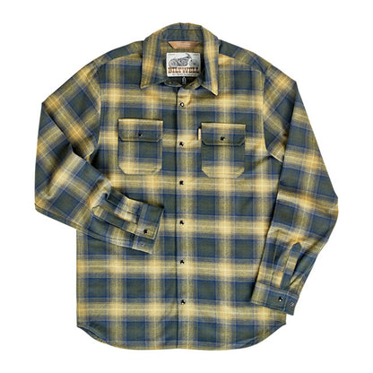 Biltwell Hi Test Flannel shirt moss from Biltwell at Pedro’s Parts