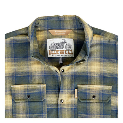 Biltwell Hi Test Flannel shirt moss from Biltwell at Pedro’s Parts